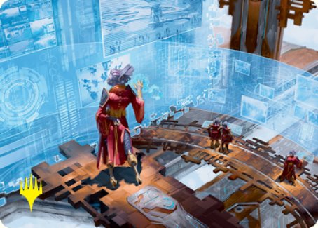 Universal Surveillance Art Card (Gold-Stamped Signature) [Kamigawa: Neon Dynasty Art Series] | Good Games Modbury