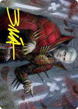 Edgar Charmed Groom 59 81 Art Card Gold Stamped Signature 59 (Art Series: Innistrad: Crimson Vow)  | Good Games Modbury