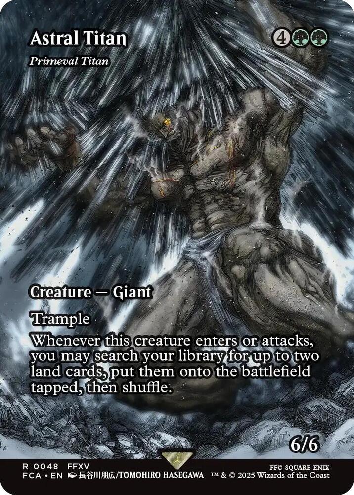 Astral Tiran - Primeval Titan 48/64 (FINAL FANTASY: Through the Ages)  - Showcase Foil | Good Games Modbury