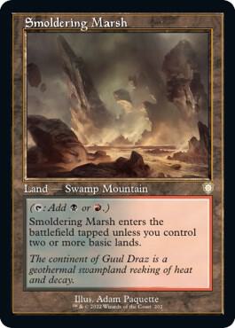 Smoldering Marsh Retro Frame 202/40 (Commander: The Brothers' War)  | Good Games Modbury