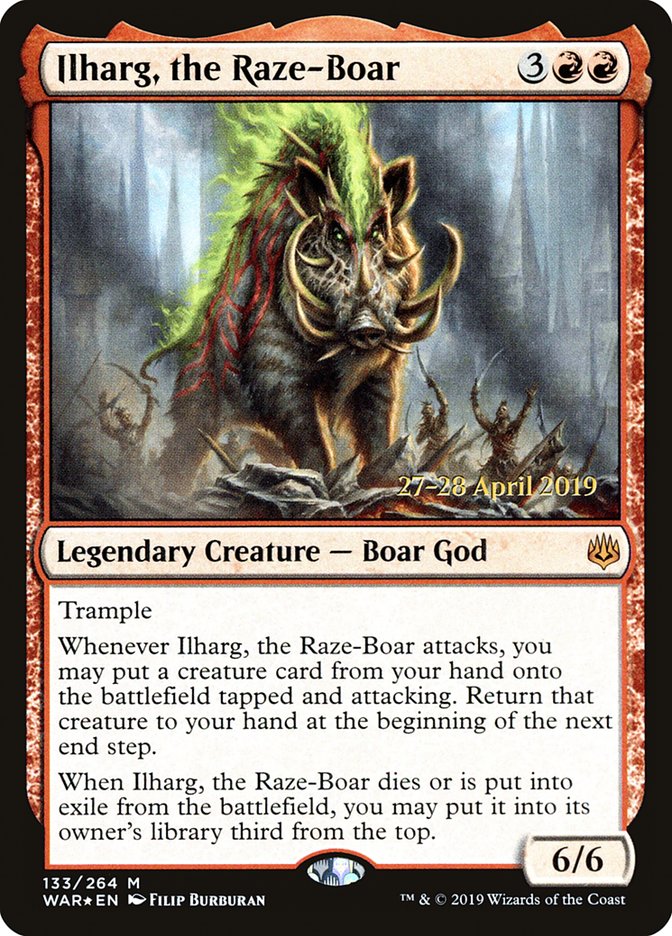 Ilharg, the Raze-Boar [War of the Spark Prerelease Promos] | Good Games Modbury