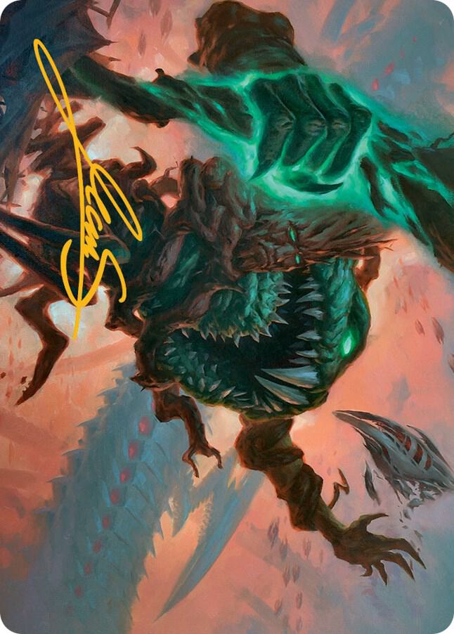 Yargle and Multani Art Card Gold Stamped Signature 53 (Art Series: March of the Machine)  | Good Games Modbury