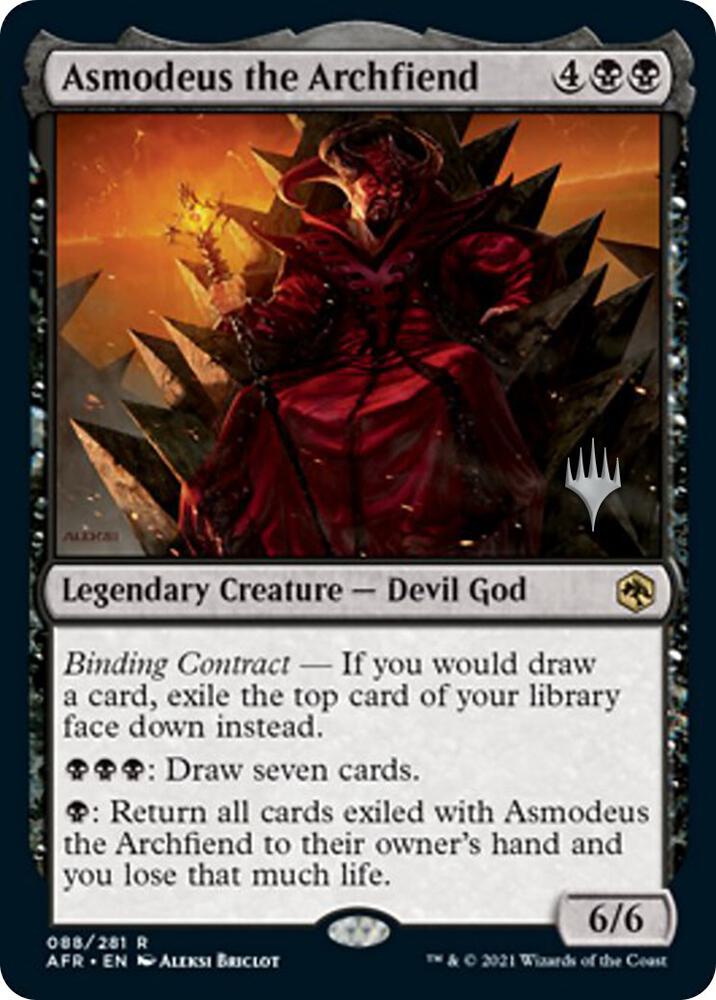 Asmodeus the Archfiend 88 (Promo Pack: Adventures in the Forgotten Realms)  - Foil | Good Games Modbury