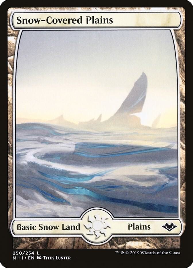 Snow-Covered Plains 250 (Modern Horizons)  - Foil | Good Games Modbury