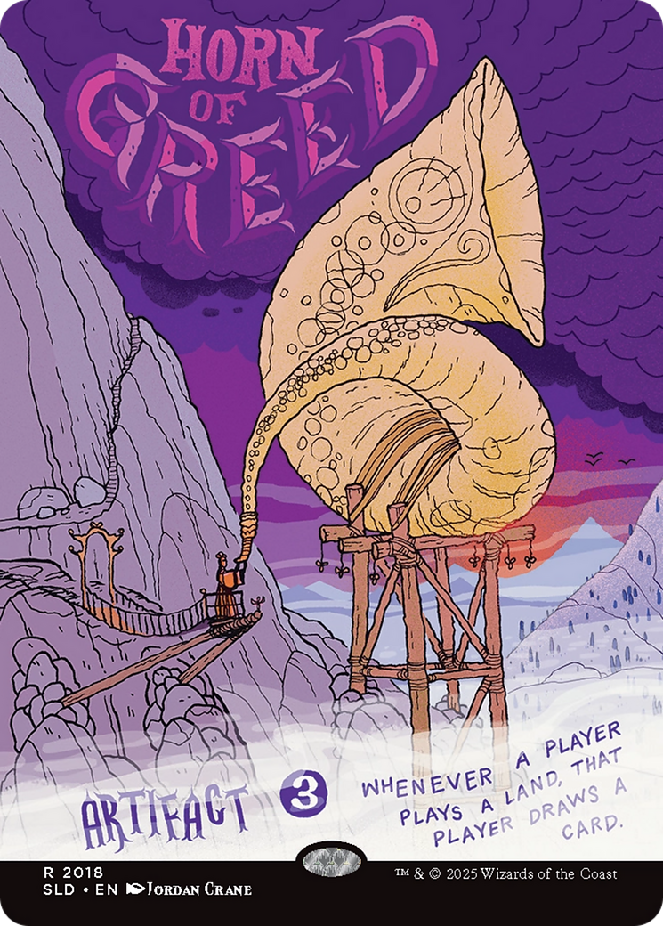 Horn of Greed (Rainbow Foil) [Secret Lair Drop Series] | Good Games Modbury