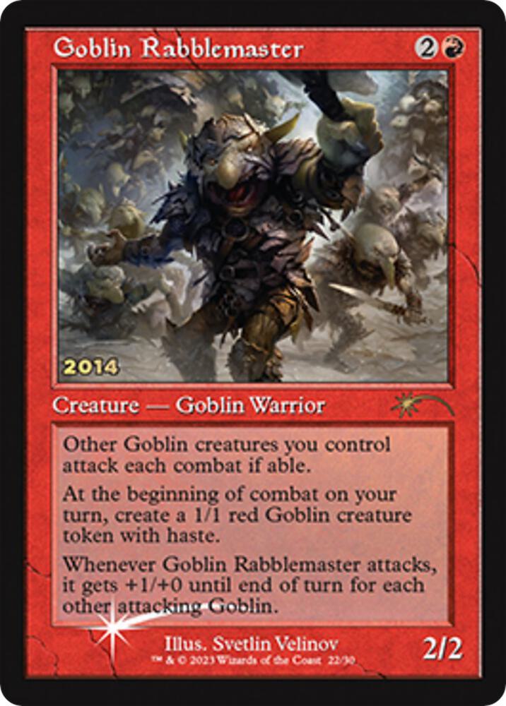 Goblin Rabblemaster 22 (30th Anniversary Promos)  - Foil | Good Games Modbury
