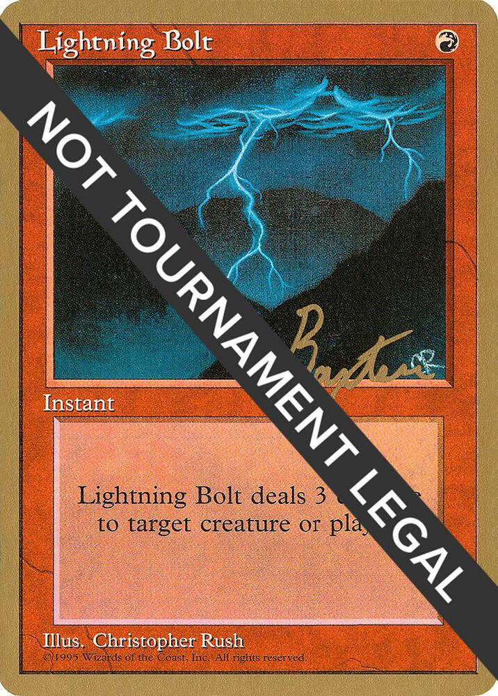 Lightning Bolt 1996 George Baxter 4ED gb208/308 (World Championship Decks)  | Good Games Modbury