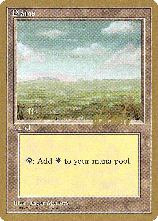 Plains (ml364) (Michael Loconto) [Pro Tour Collector Set] | Good Games Modbury