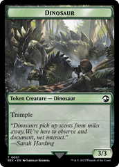 Gnome // Dinosaur (0001) Double-Sided Token [The Lost Caverns of Ixalan Tokens] | Good Games Modbury