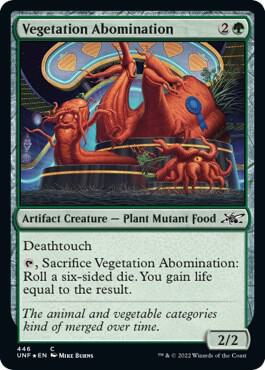Vegetation Abomination Galaxy Foil 446/244 (Unfinity)  - Foil | Good Games Modbury
