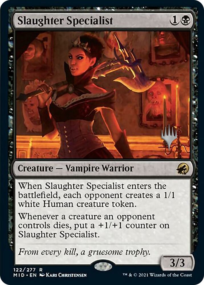 Slaughter Specialist 122p/171 (Promo Pack: Innistrad: Midnight Hunt)  - Foil | Good Games Modbury