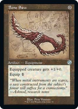 Bone Saw Schematic 70/63 (The Brothers' War: Retro Frame Artifacts)  - Foil | Good Games Modbury