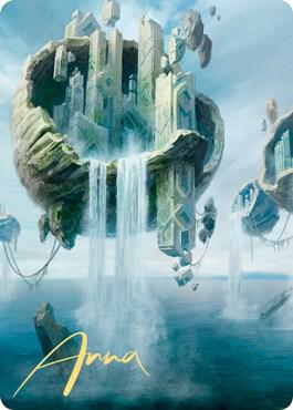 Island Art Card 11 81 Gold Stamped Signature 11 (Art Series: Zendikar Rising)  | Good Games Modbury