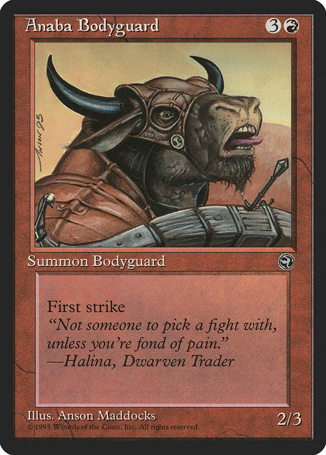 Anaba Bodyguard (Halina Flavor Text) [Homelands] | Good Games Modbury