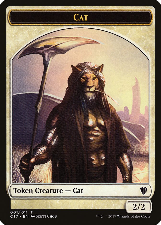 Cat Token [Commander 2017 Tokens] | Good Games Modbury