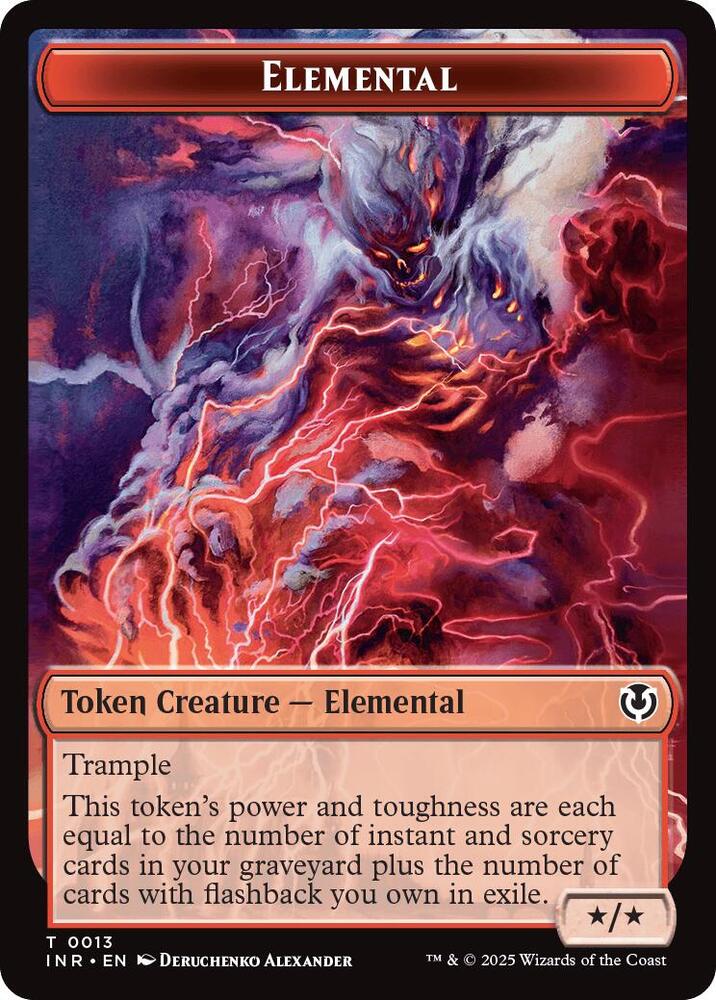Elemental Human 0014 Double Sided Token 13 // 14 (Innistrad Remastered)  | Good Games Modbury