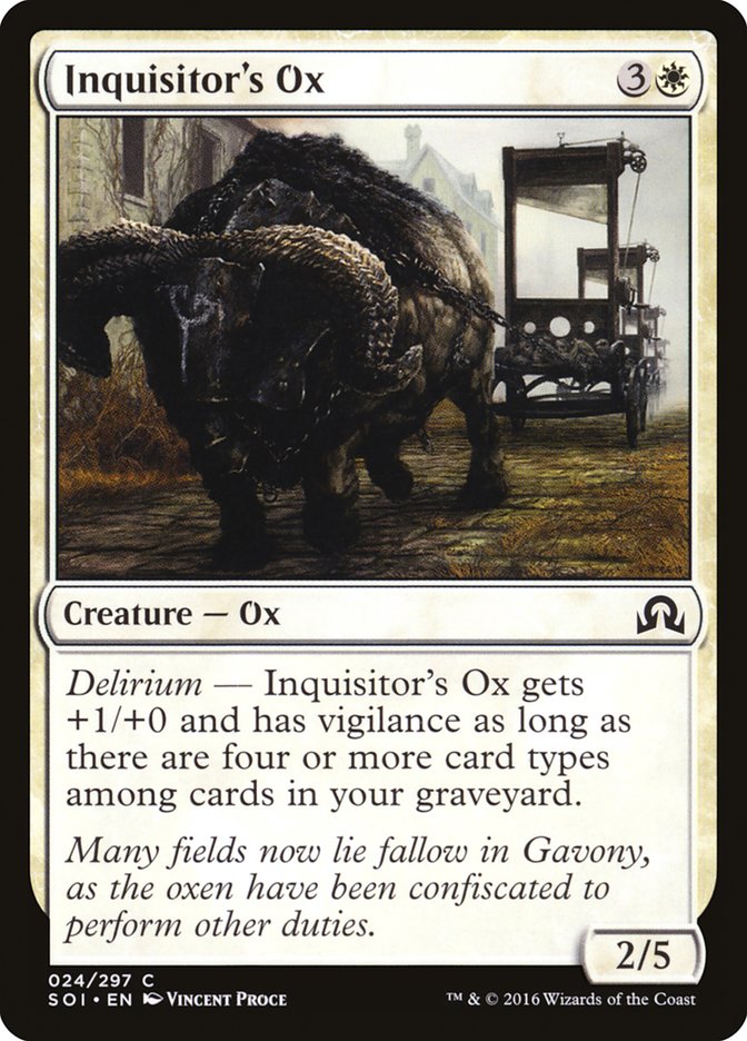 Inquisitor's Ox [Shadows over Innistrad] | Good Games Modbury