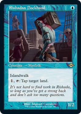 Rishadan Dockhand Retro Frame Foil Etched 391 (Modern Horizons 2)  - Foil | Good Games Modbury