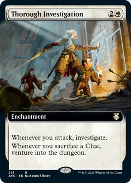 Thorough Investigation Extended Art 281 (Commander: Adventures in the Forgotten Realms)  | Good Games Modbury