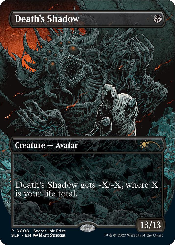 Death's Shadow 8/50 (Secret Lair Showdown)  - Borderless Foil | Good Games Modbury