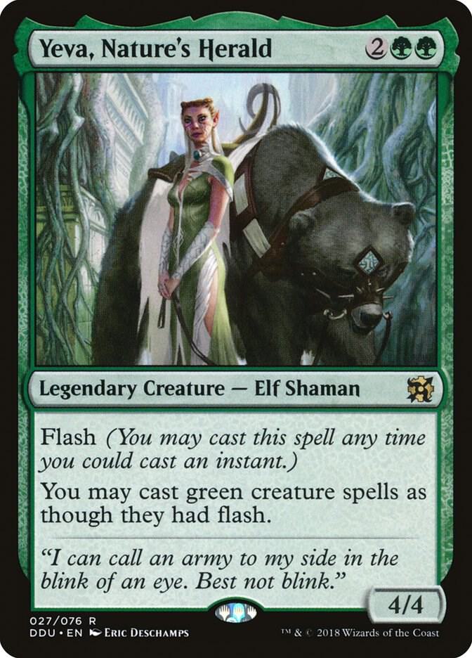 Yeva, Nature's Herald 27/76 (Duel Decks: Elves vs. Inventors)  | Good Games Modbury