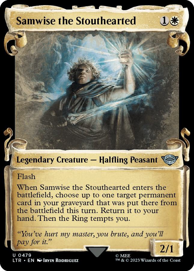 Samwise the Stouthearted 479 (Universes Beyond: The Lord of the Rings: Tales of Middle-earth)  - Showcase Scroll Foil | Good Games Modbury