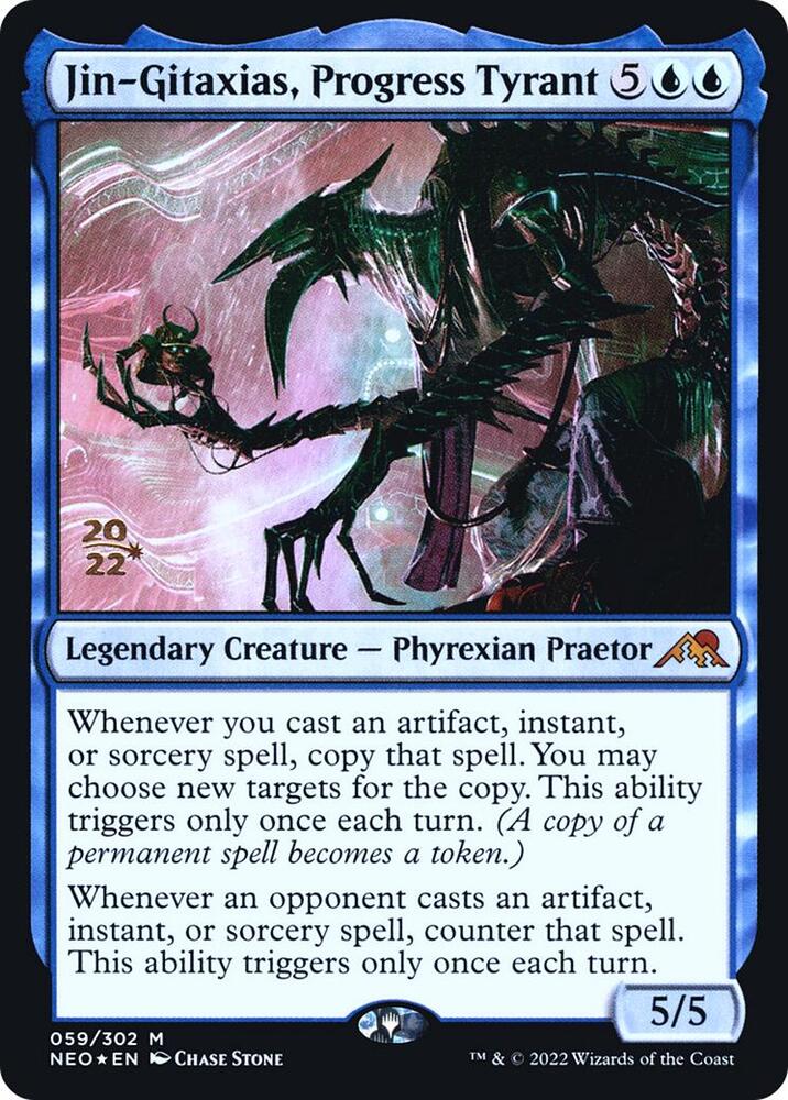 Jin Gitaxias Progress Tyrant 59s/157 (Prerelease Cards)  - Foil | Good Games Modbury