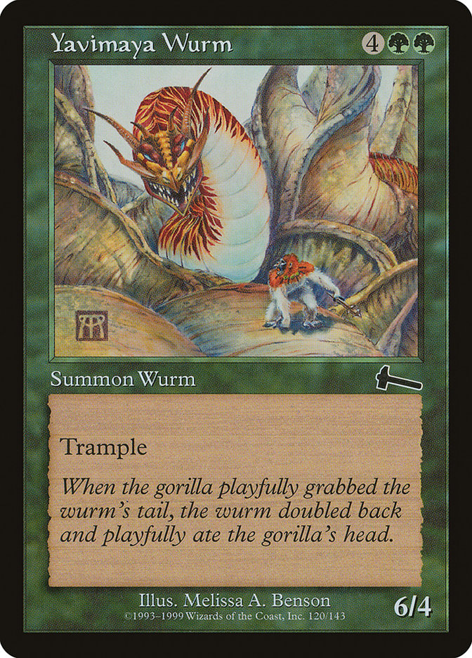 Yavimaya Wurm [Urza's Legacy] | Good Games Modbury