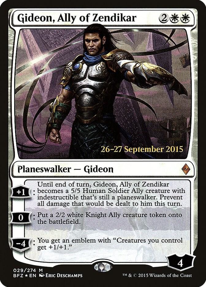 Gideon Ally of Zendikar 29s/90 (Prerelease Cards)  - Foil | Good Games Modbury