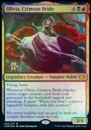 Olivia, Crimson Bride [Innistrad: Crimson Vow Prerelease Promos] | Good Games Modbury