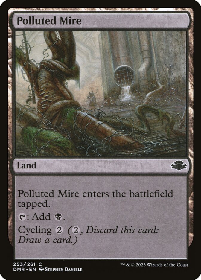 Polluted Mire 253/261 (Dominaria Remastered)  - Foil | Good Games Modbury
