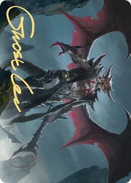 Taborax Hopes Demise Art Card Gold Stamped Signature 63 (Art Series: Zendikar Rising)  | Good Games Modbury