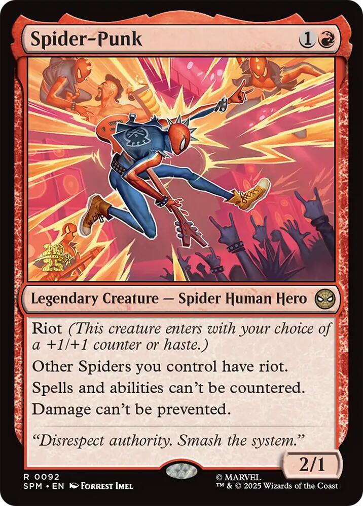 Spider Punk 92s/73 (Prerelease Cards)  - Foil | Good Games Modbury
