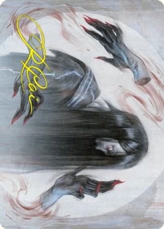 Clawing Torment Art Card Gold Stamped Signature 32 (Art Series: Kamigawa: Neon Dynasty)  | Good Games Modbury