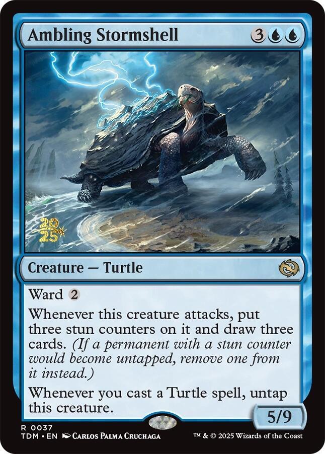Ambling Stormshell 37s/166 (Prerelease Cards)  - PreRelease Foil | Good Games Modbury