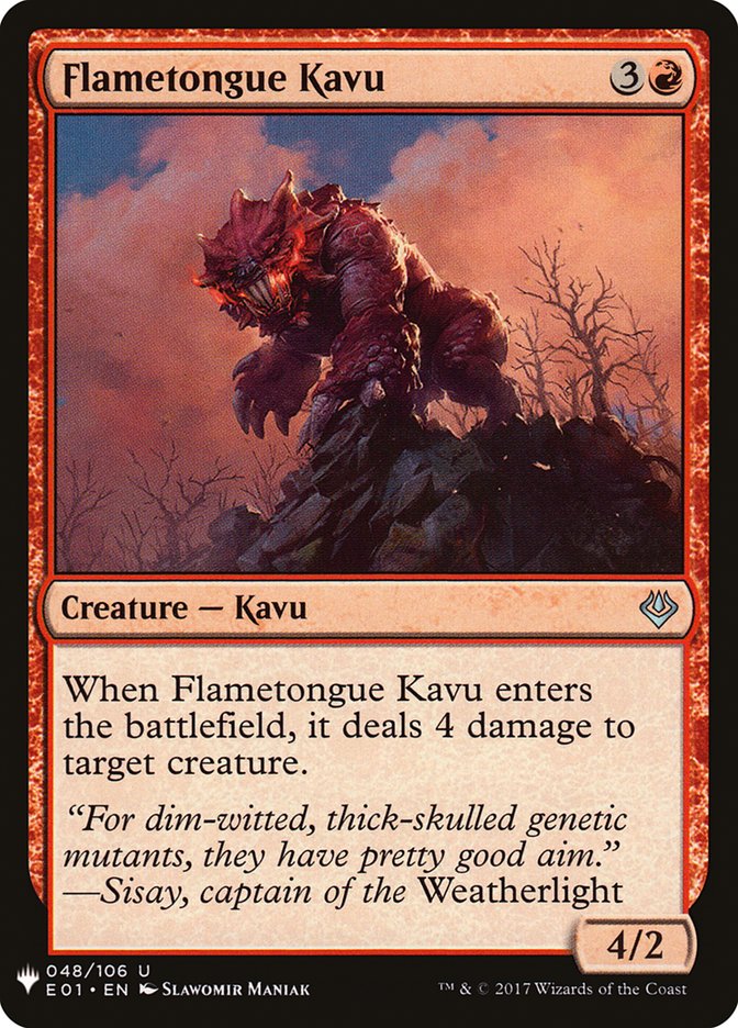 Flametongue Kavu [Mystery Booster] | Good Games Modbury