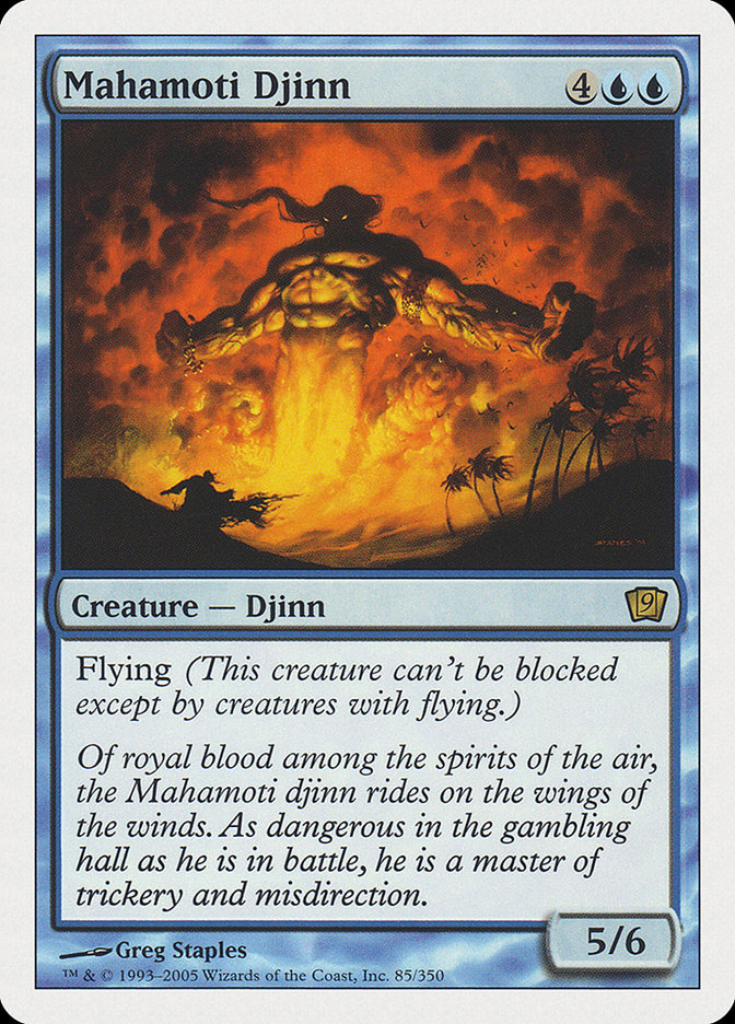 Mahamoti Djinn (9th Edition) [Oversize Cards] | Good Games Modbury