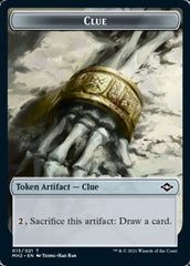 Bird // Clue (15) Double-Sided Token [Modern Horizons 2 Tokens] | Good Games Modbury