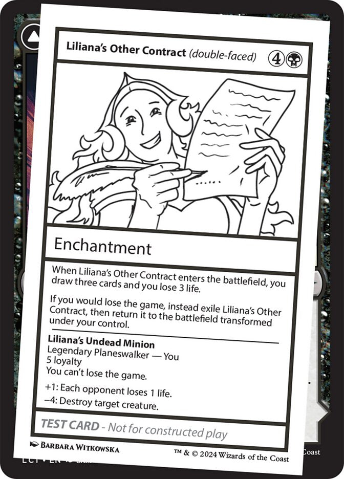 Lilianas Other Contract double faced 548/390 (Mystery Booster 2 Playtest Cards)  | Good Games Modbury