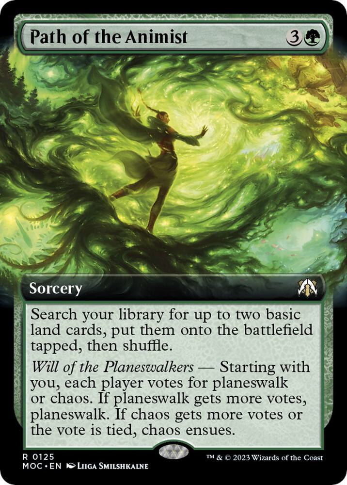 Path of the Animist 125/444 (Commander: March of the Machine)  - Extended Art | Good Games Modbury