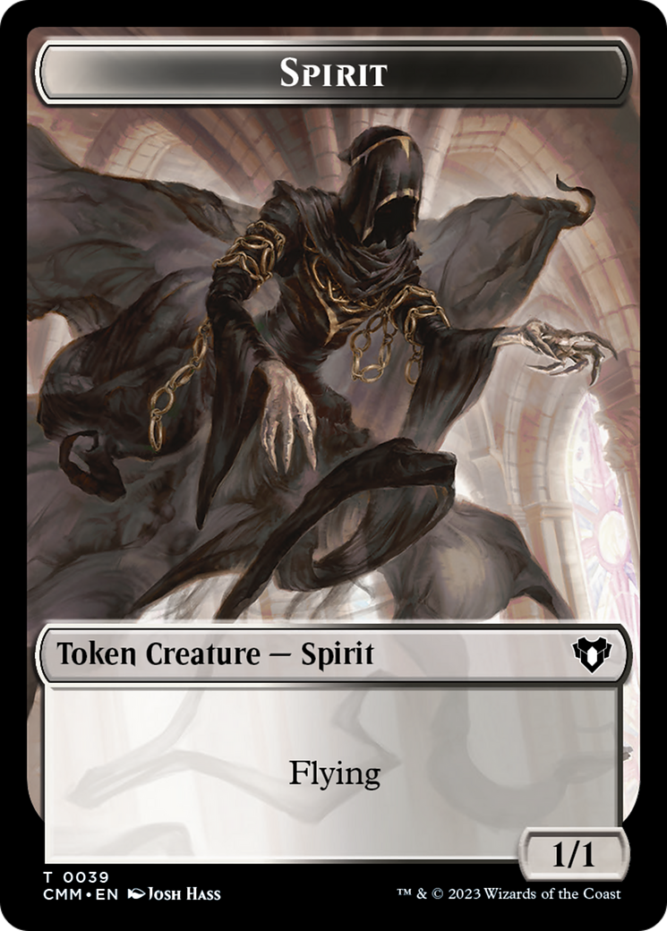 Spirit (0039) // Bird Illusion Double-Sided Token [Commander Masters Tokens] | Good Games Modbury