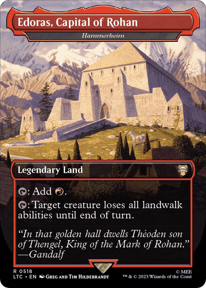 Edoras, Capital of Rohan - Hammerheim 518/347 (Commander: The Lord of the Rings: Tales of Middle-earth)  - Borderless | Good Games Modbury