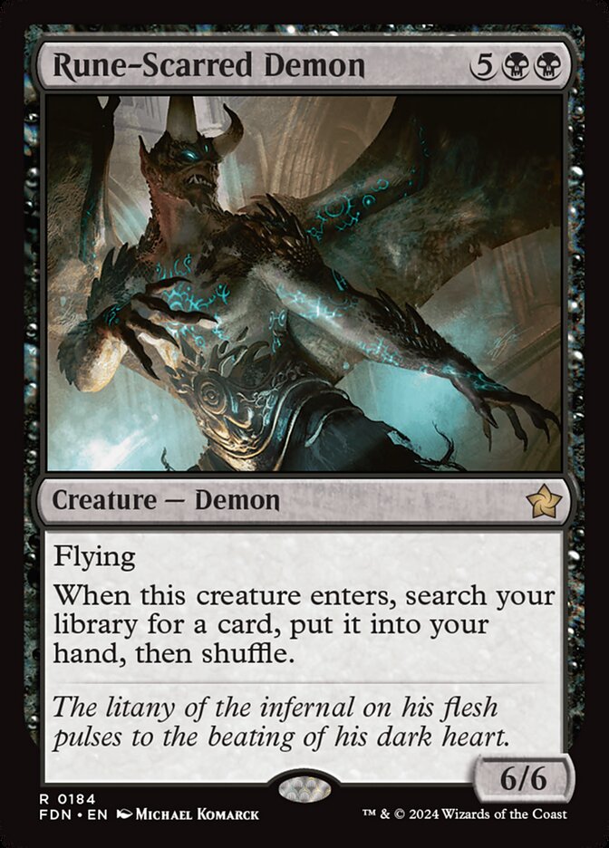 Rune Scarred Demon 184/291 (Foundations)  - Foil | Good Games Modbury