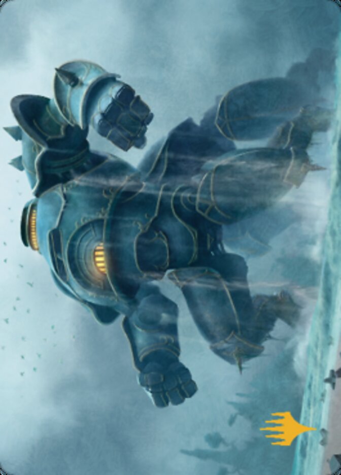 Depth Charge Colossus Art Card (Gold-Stamped Planeswalker Symbol) [The Brothers' War Art Series] | Good Games Modbury