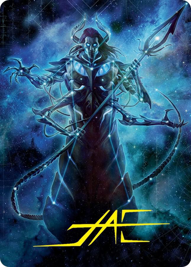 Heliod the Warped Eclipse Art Card Gold Stamped Signature 60 (Art Series: March of the Machine)  | Good Games Modbury