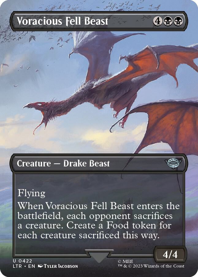 Voracious Fell Beast 422/281 (Universes Beyond: The Lord of the Rings: Tales of Middle-earth)  - Borderless | Good Games Modbury