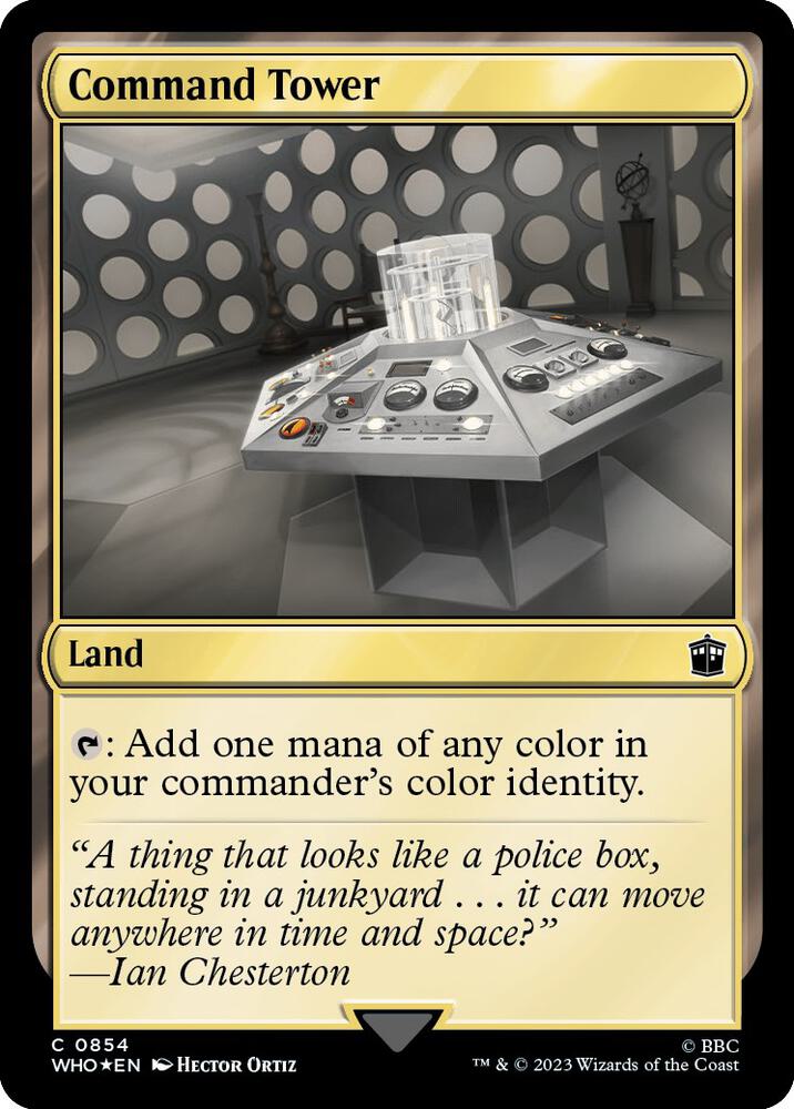 Command Tower 854/331 (Universes Beyond: Doctor Who)  - Surge Foil | Good Games Modbury