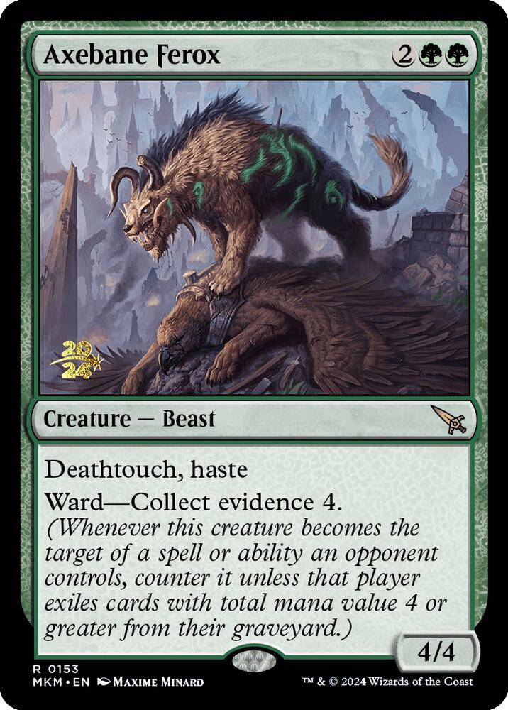 Axebane Ferox 153s/182 (Prerelease Cards)  - PreRelease Foil | Good Games Modbury