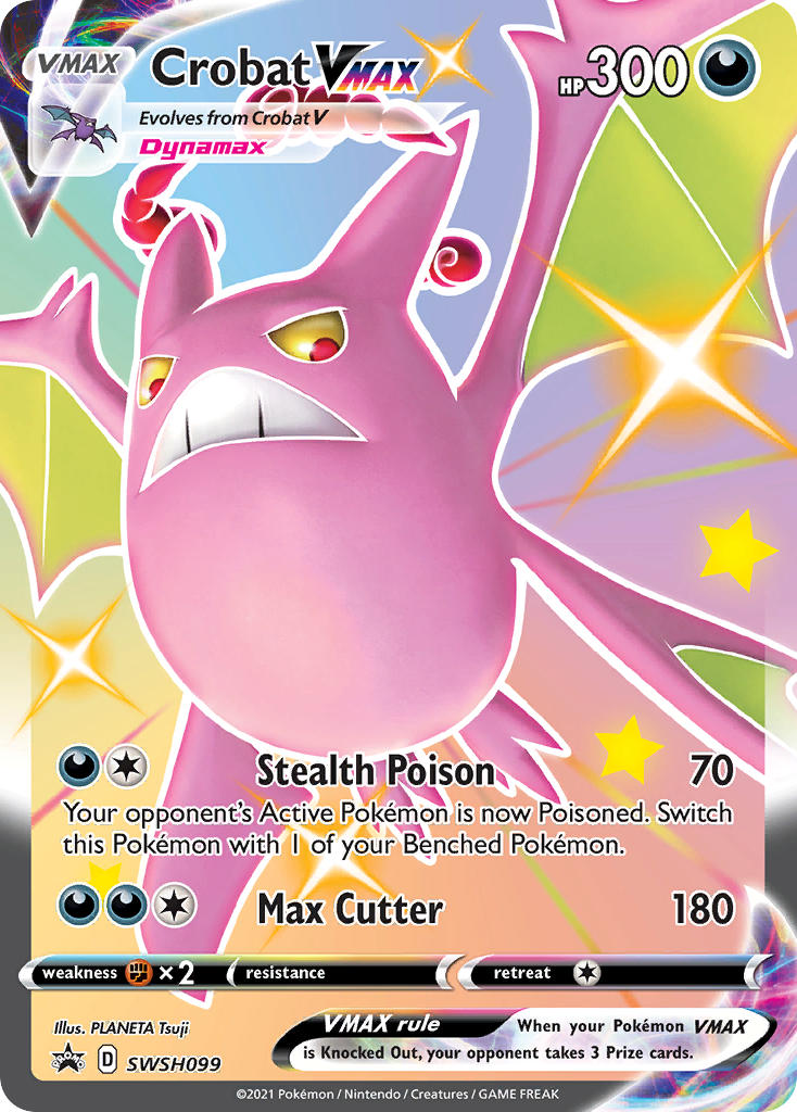 Crobat VMAX (SWSH099) (Jumbo Card) [Sword & Shield: Black Star Promos] | Good Games Modbury