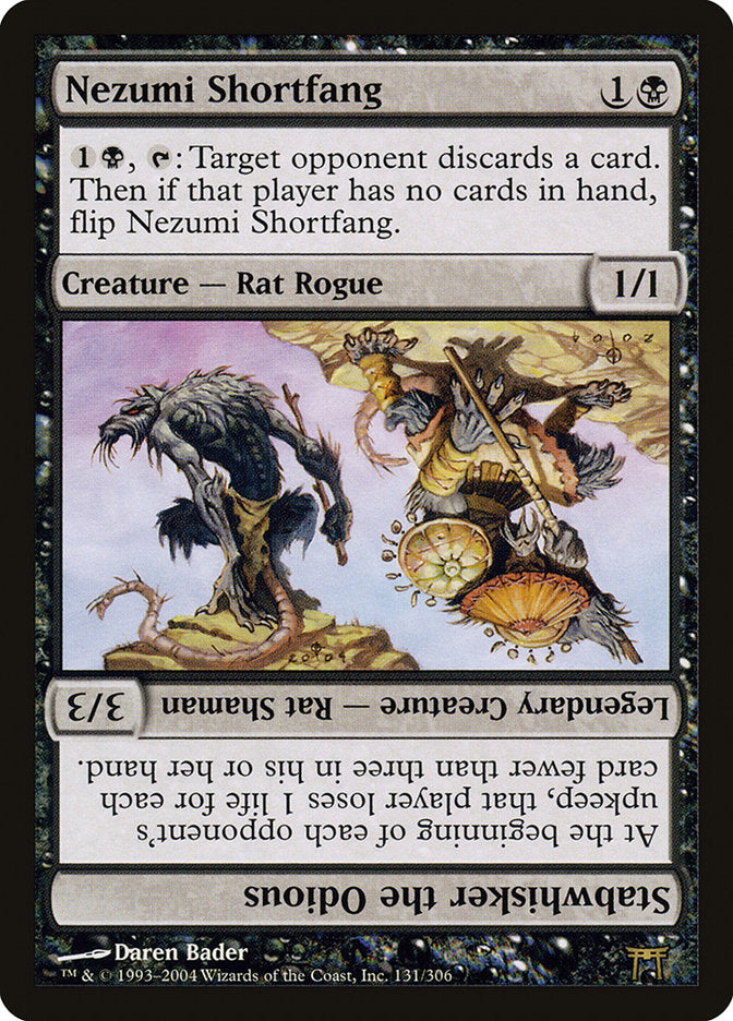 Nezumi Shortfang // Stabwhisker the Odious 131/306 (Champions of Kamigawa)  | Good Games Modbury